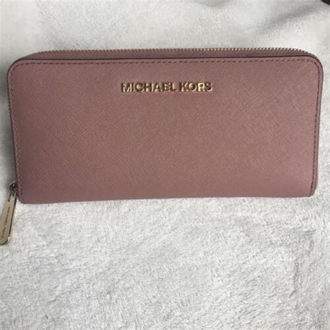 michael kors dusty rose continental wallet|MICHAEL Michael Kors Jet Set Zip.